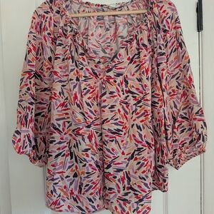 Colorful Abstract Women's Top